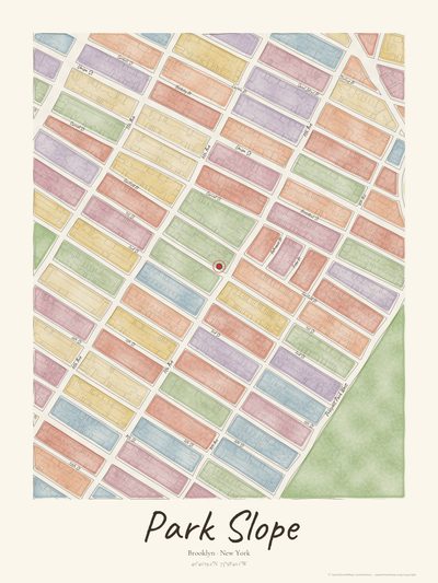 Design your map of any US address — Inked Atlas